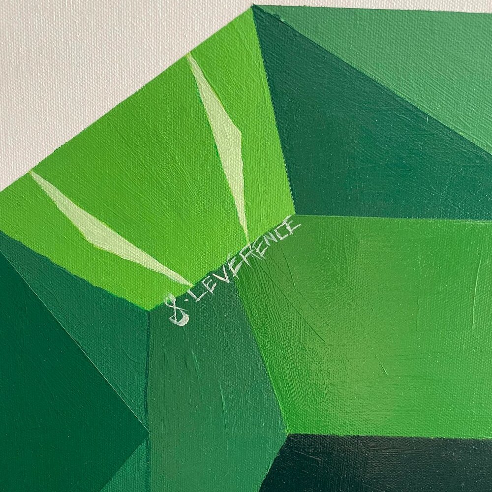 Large Emerald Abstract - Picture 3 of 4